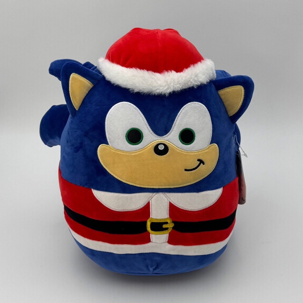 Jazwares‎ Sonic Santa Squishmallows Plush 14 Inch Holiday Toy NEW